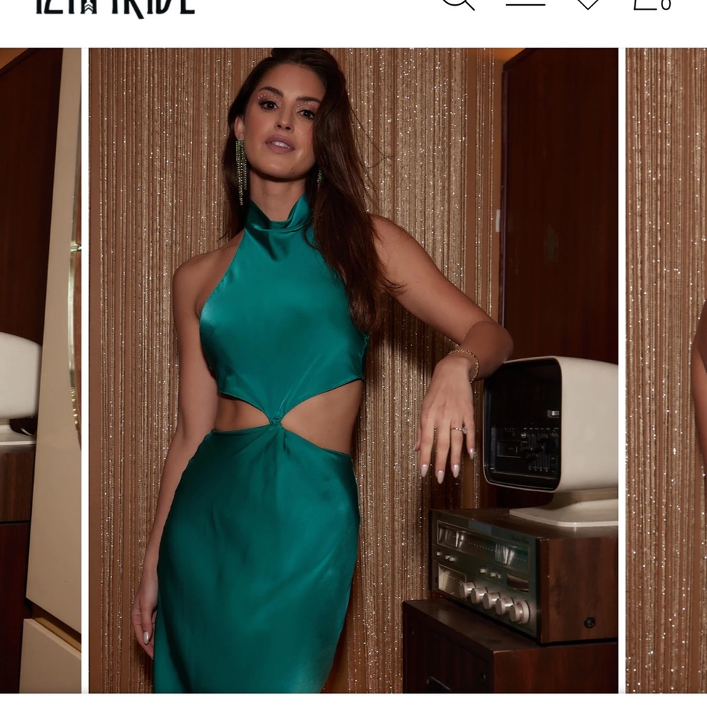 COPY - Caye Emerald Cutout Maxi Dress